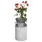 Vintiquewise 11-Inch Vintage Farmhouse Decorative Milk Bucket Vase - Rustic French Country Decor Jug with Handles for Flowers Shabby Chic Centerpiece Table Decor Garden Accent Primitive Tin Holder